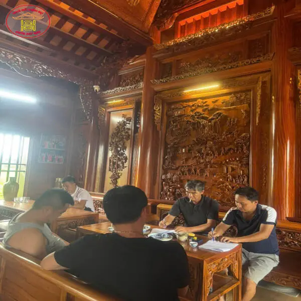 Ký Hợp Đồng Xây Dựng Căn Nhà Gỗ 4 Vì 3 Gian Gỗ Lim Xanh Tại Xuân Trường, Nam Định