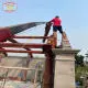 Lắp dựng căn nhà gỗ sến 4 vì 5 gian tại quê hương Nam Định