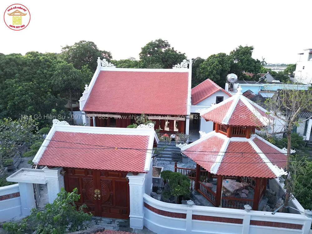 Mái dốc (Nhà gỗ 2 mái)