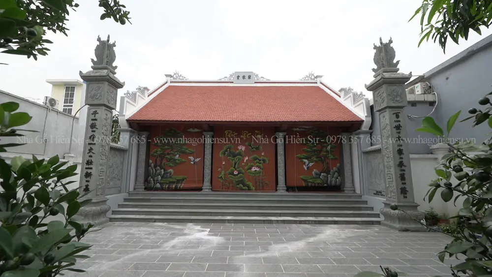Nhà thờ họ 3 gian 2 mái